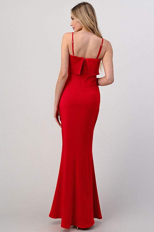 LD 568 - Sleeveless Maxi Dress with Straps