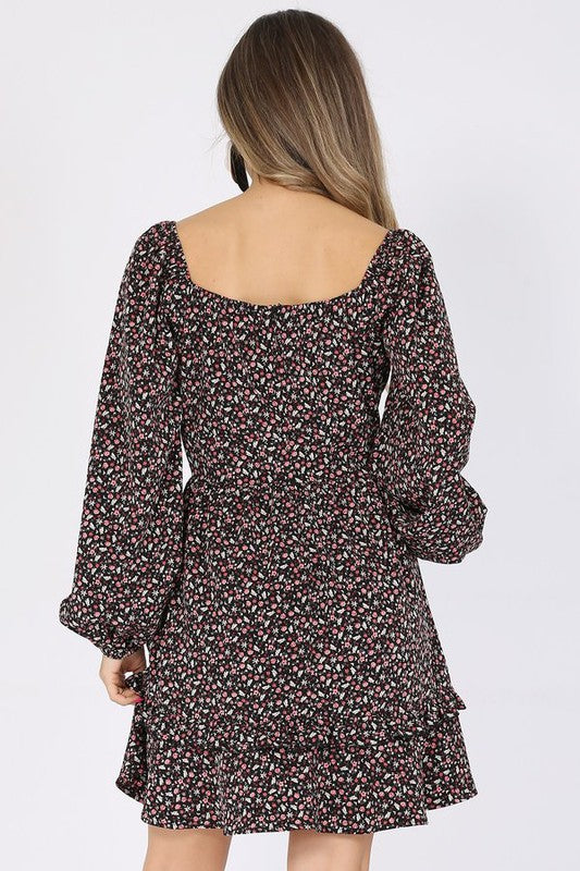 CD 3700 - Floral Print Dress