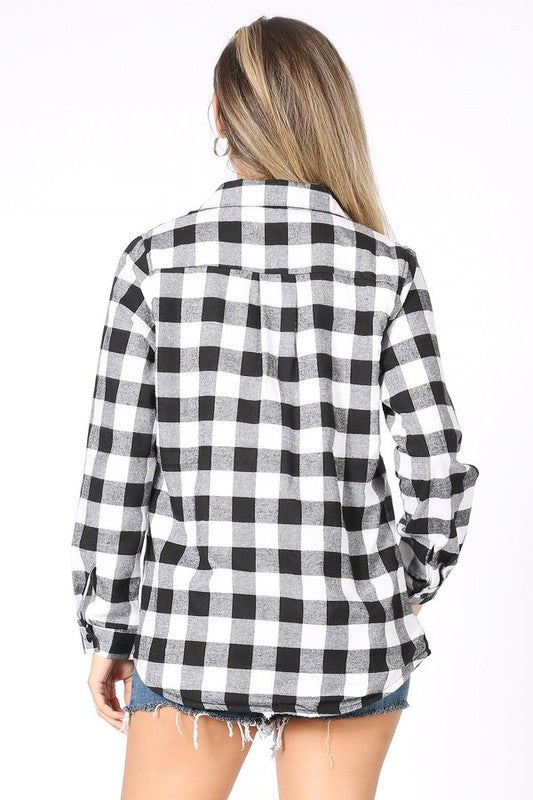 JCT 020 - Checkered Fur Lined Shacket