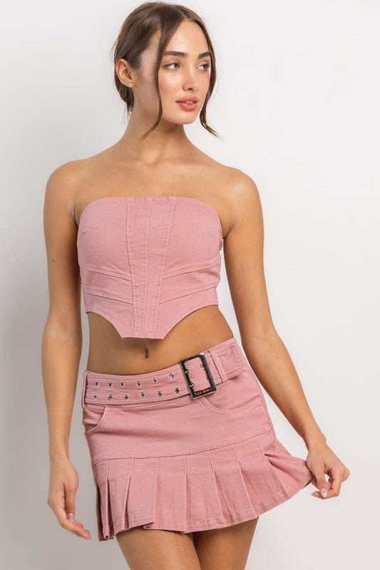 SKT 934 - Stretch Cotton Bustier Top