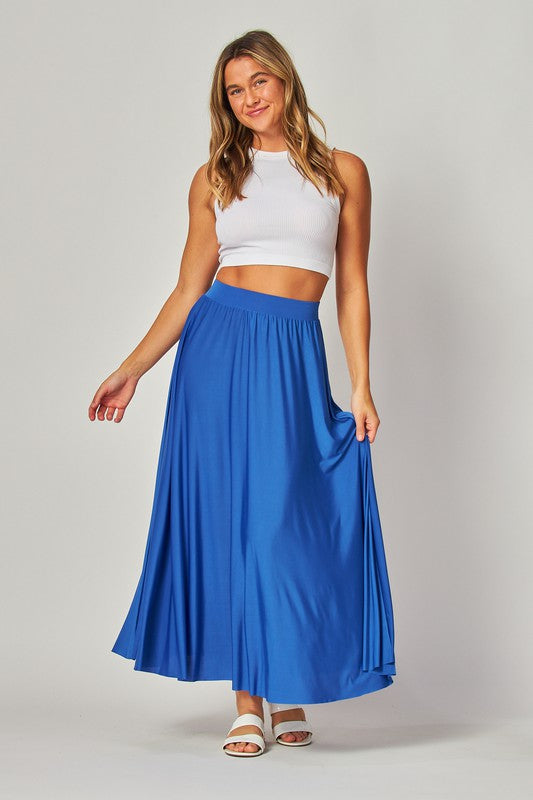 SKT 940 - Stretchy Soft Maxi Skirt