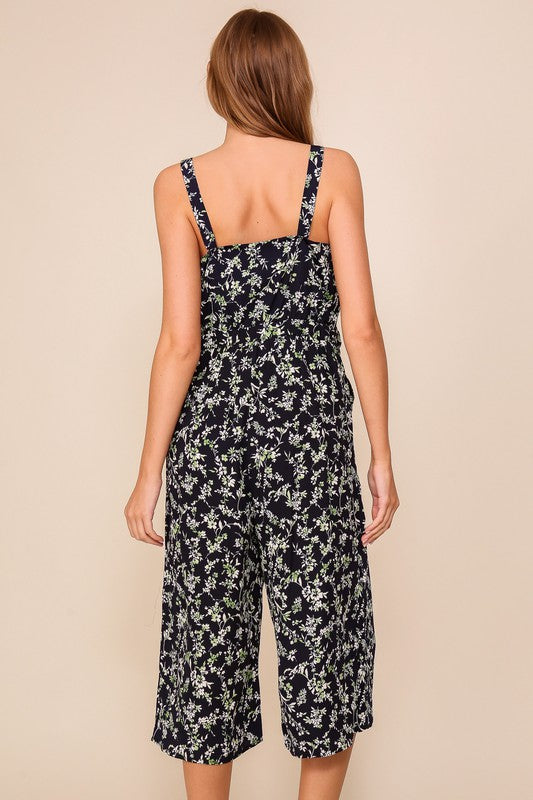 JS 123 - Floral Print Jumpsuit