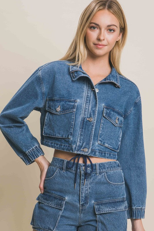 JCT 004 - Cropped Denim Jacket