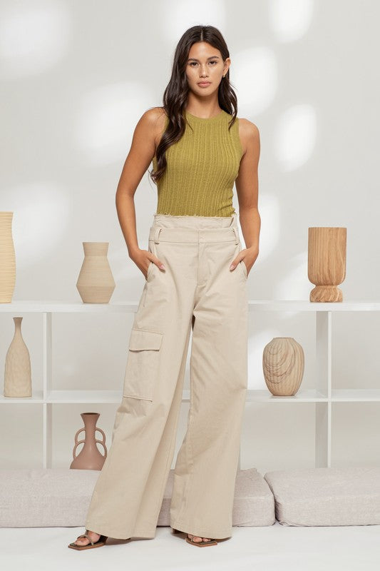 DT 1881 - Sleeveless Sweater Knit Top