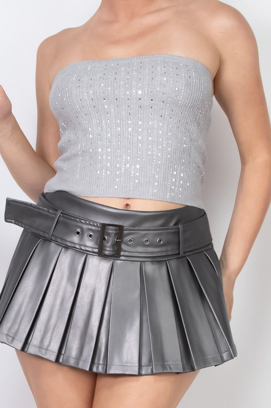 DT 1822 - Rhinestone Sweater Knit Top