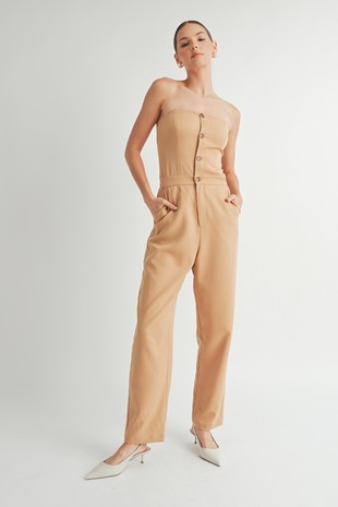 JS 130 - Strapless Woven Jumpsuit