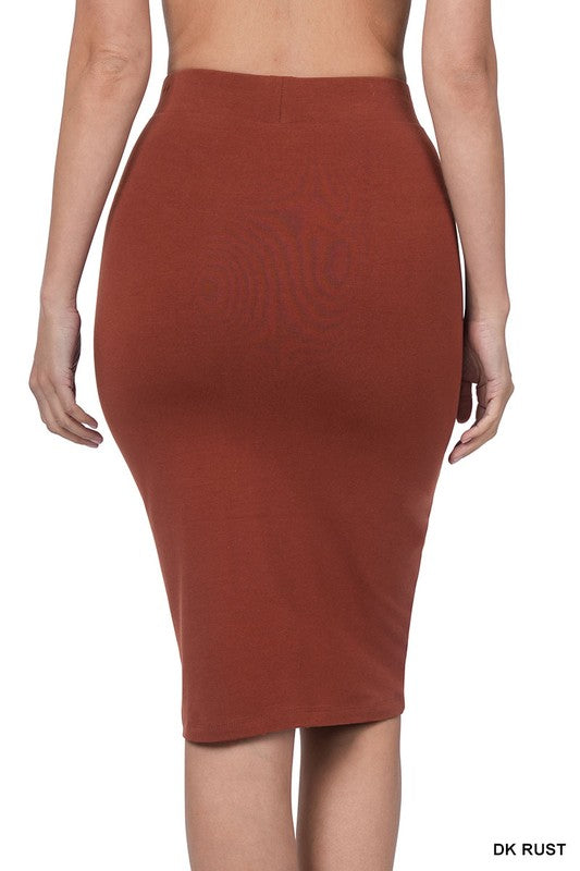 SKT 988 - Knee Length Cotton Skirt