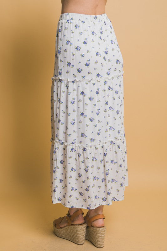 SKT 1023 - Floral Maxi Skirt