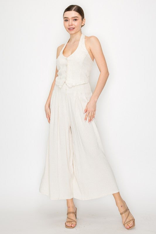 SET 023 - Smocked Wide Leg Pants