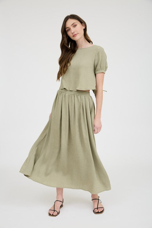 CT 2743 - Round Neck Puff Sleeve Tee