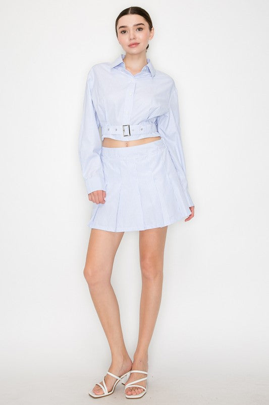 SKT 1043 - Stripe Elastic Skirt