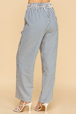 P 831 - Striped Straight Leg Pants