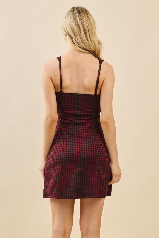 CD 3704 - Bow Front Mini Dress