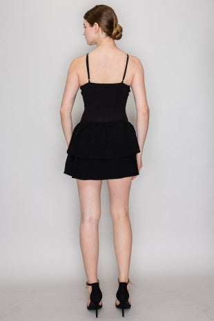 RMP 008 - Tiered Drop Waist Romper