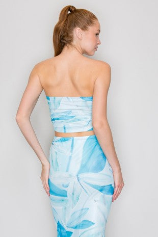 SET 070 - Printed Mesh Tube Top