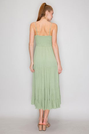 DD 1429 - Tiered A-Line Crochet Dress