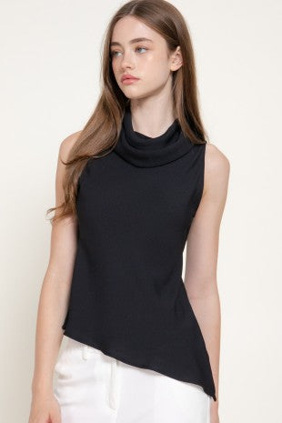 DT 1985 - Asymmetrical Cowl Neck Blouse