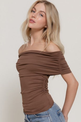 CT 2794 - Off Shoulder Ruched Top
