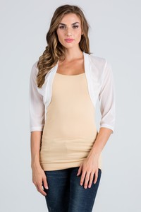 JCT 036 - Half Sleeve Sheer Chiffon Bolero