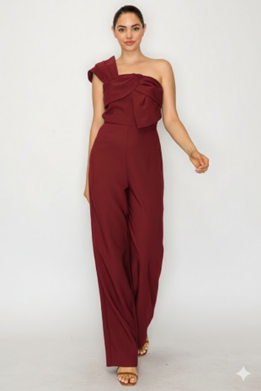 JS 129 - Bow Wrap Jumpsuit