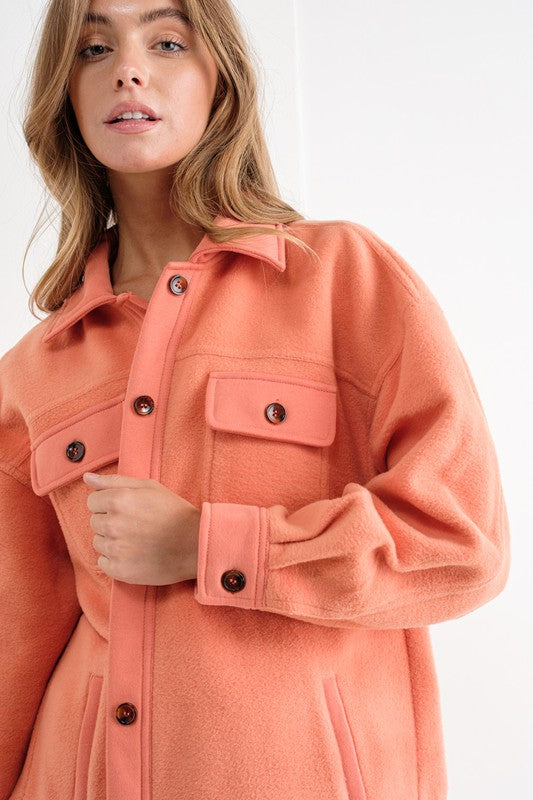 JCT 005 - Fleece Shirt Jacket