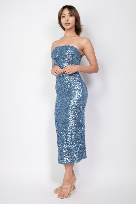 DD 1332 - Sequin Bodycon Tube Dress