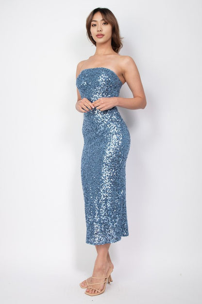 DD 1332 - Sequin Bodycon Tube Dress