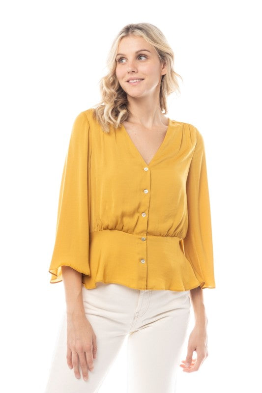 CT 2747 - Sleeve Neck Peplum