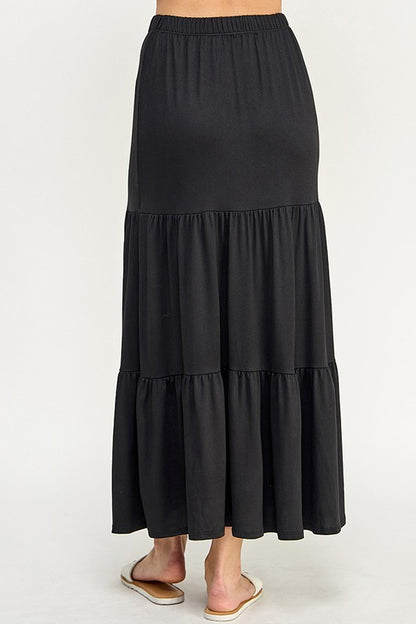 SKT 977 - Tiered Midaxi Skirt