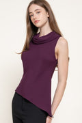 DT 1985 - Asymmetrical Cowl Neck Blouse