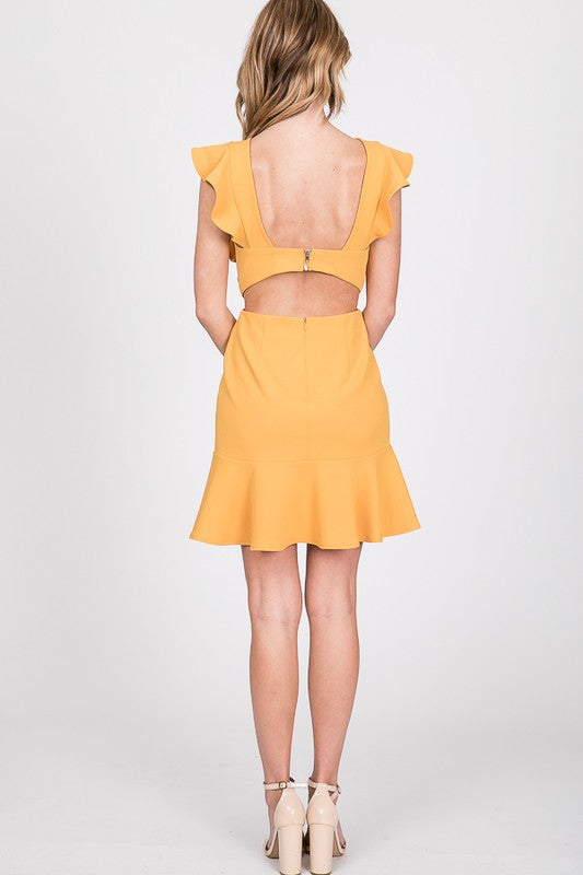 CD 3623 - Sleeveless Ruffle Dress