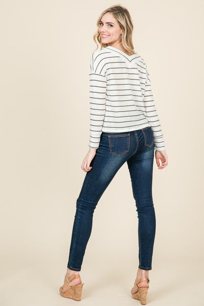 CT 2777 - Off Shoulder Knit Top