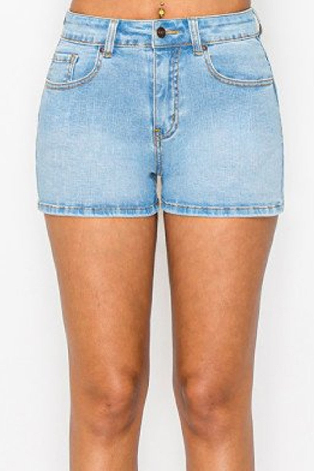SHT 195 - Clean Hem Denim Shorts