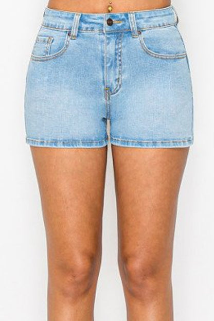 SHT 195 - Clean Hem Denim Shorts