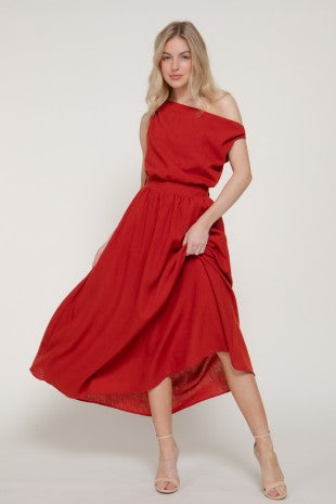 LD 641 - Asymmetrical A-Line Dress