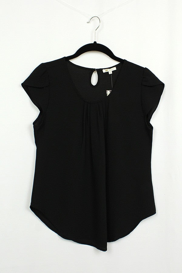 CT 2868 - Short Flutter Sleeve Top