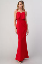 LD 568 - Sleeveless Maxi Dress with Straps