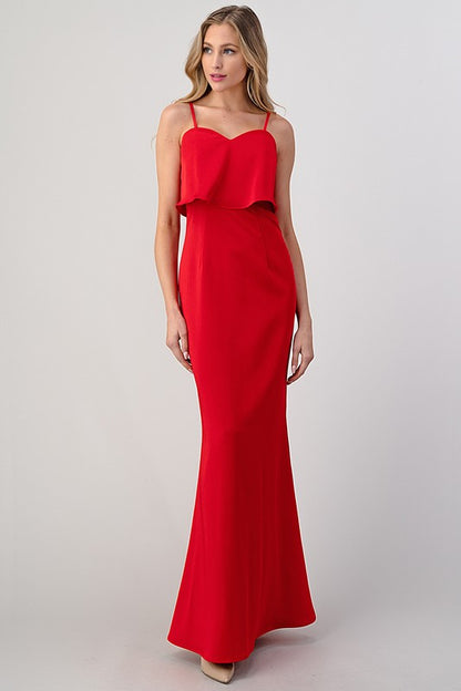 LD 568 - Sleeveless Maxi Dress with Straps