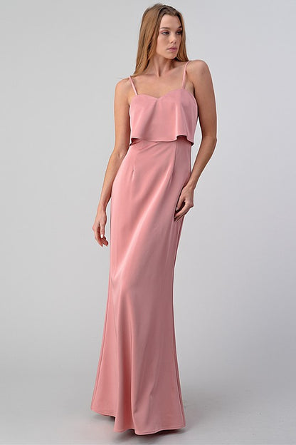 LD 568 - Sleeveless Maxi Dress with Straps