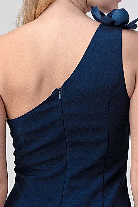 LD 566 - SIngle Shoulder Maxi Dress