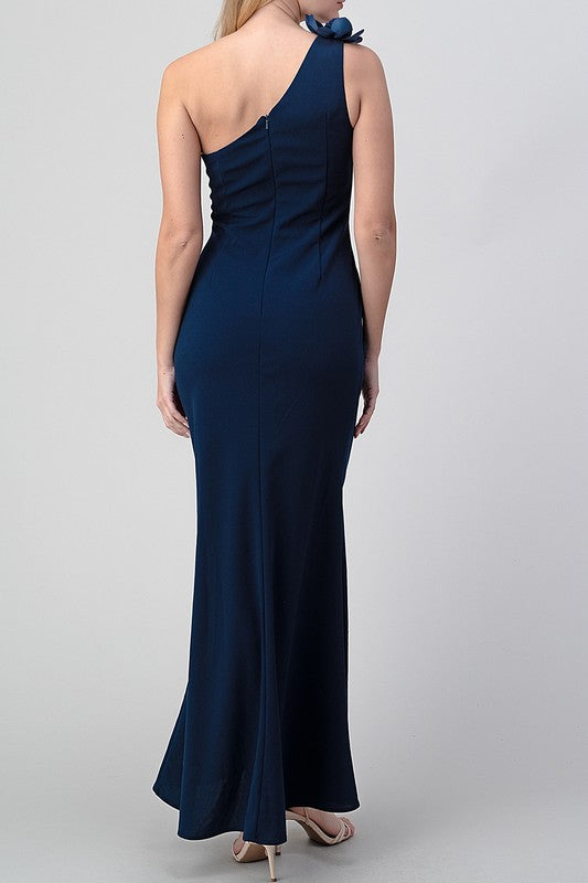 LD 566 - SIngle Shoulder Maxi Dress