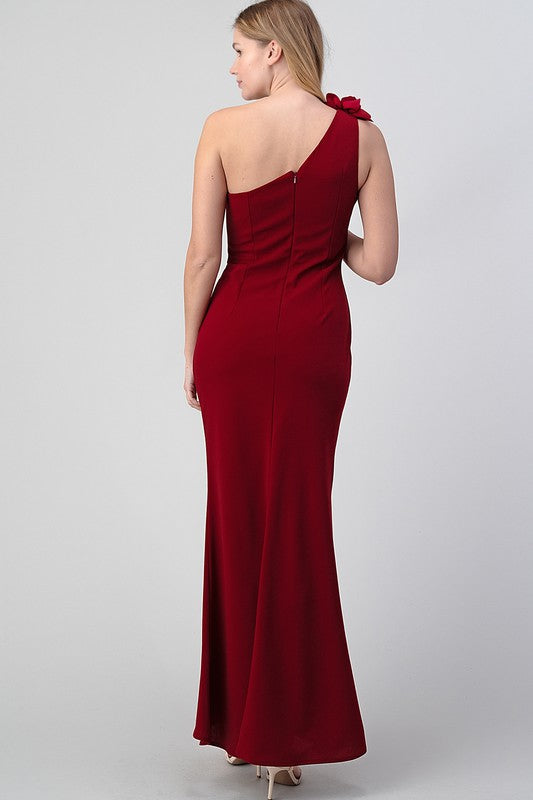 LD 566 - SIngle Shoulder Maxi Dress