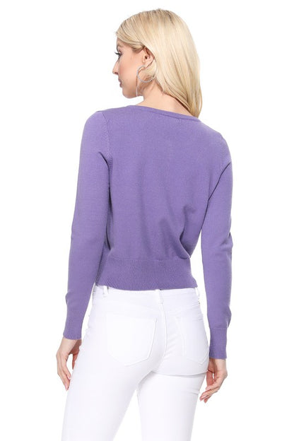 SWT 013 - Long Sleeve Sweater Cardigan