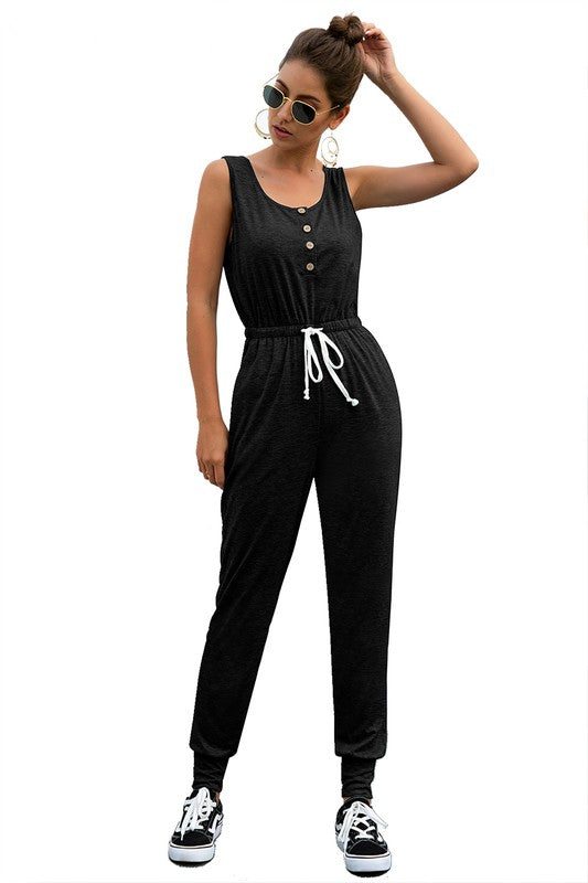 JS 125 - Casual Square Neck Jumpsuit