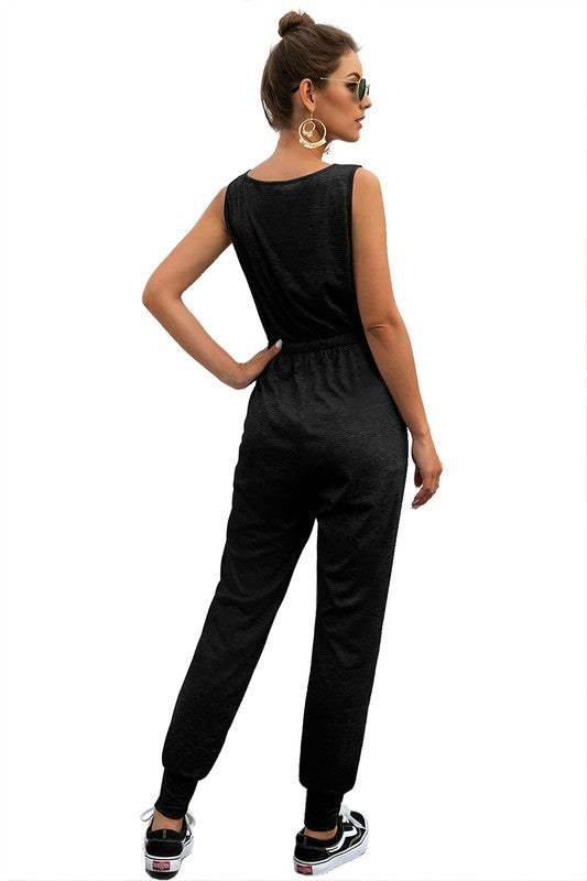 JS 125 - Casual Square Neck Jumpsuit
