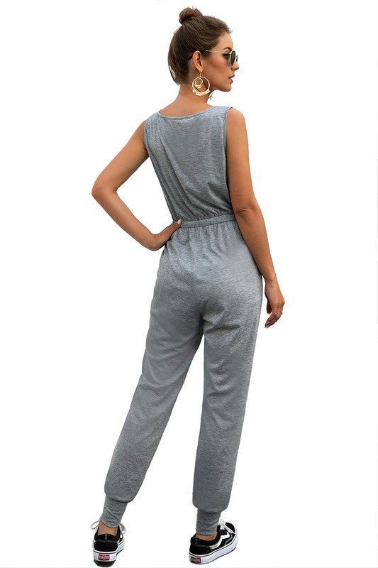 JS 125 - Casual Square Neck Jumpsuit