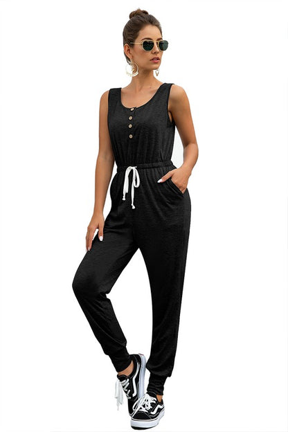 JS 125 - Casual Square Neck Jumpsuit