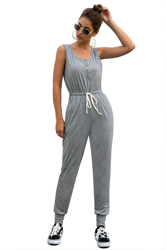 JS 125 - Casual Square Neck Jumpsuit