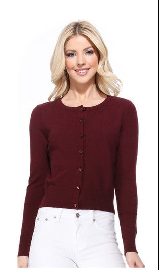 SWT 013 - Long Sleeve Sweater Cardigan