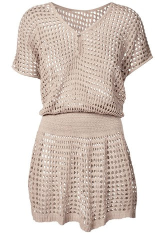 CT 2834 - Knit Beach Cover Up